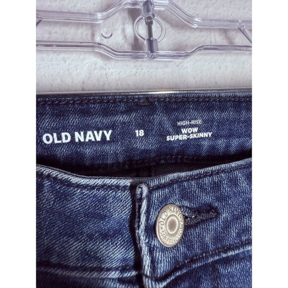 Old Navy Women’s High Rise WOW Super Skinny Jeans Size 18 Blue - Picture 2 of 11